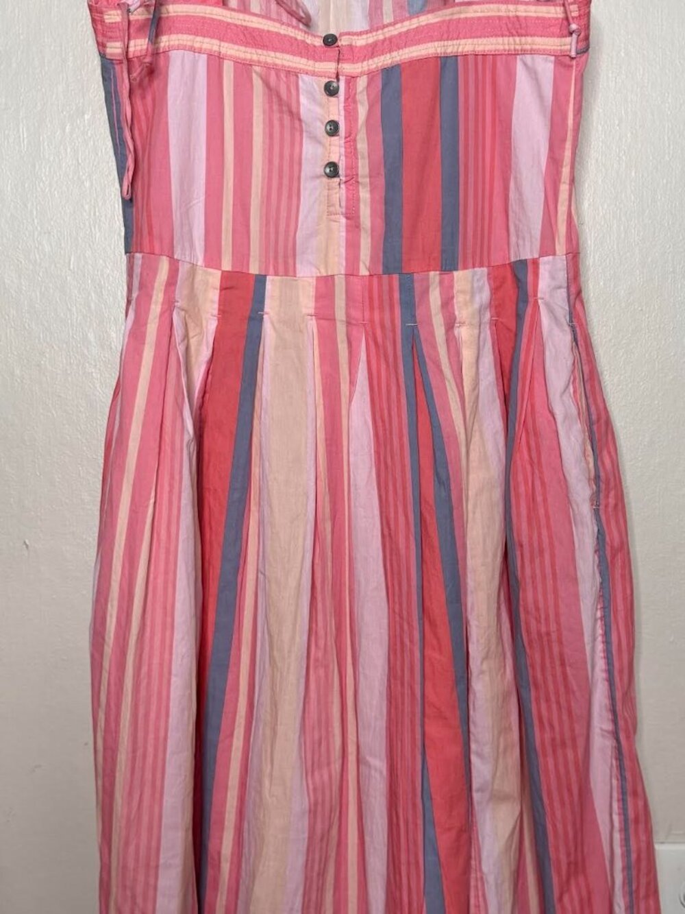 Free People Primavera Stripe Drop waist Sun dress XS NWOT $149 - Picture 5 of 11